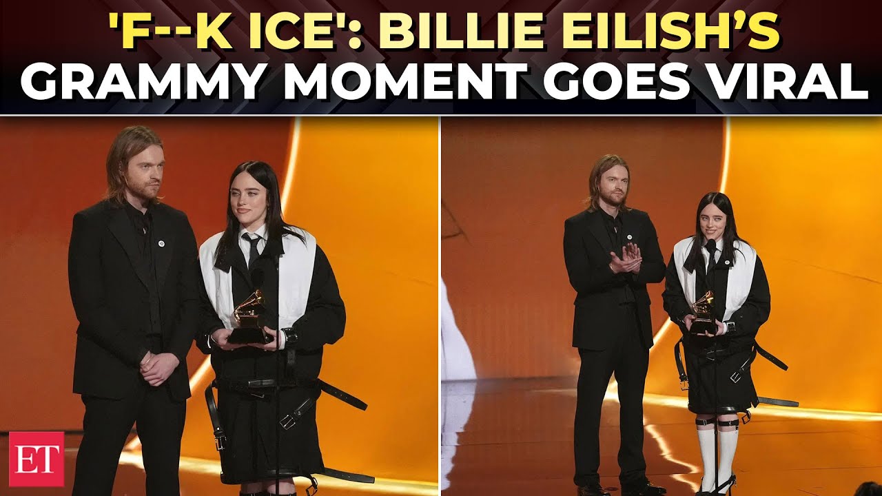 'F--K ICE': Billie Eilish slams federal agents during her Grammys acceptance speech