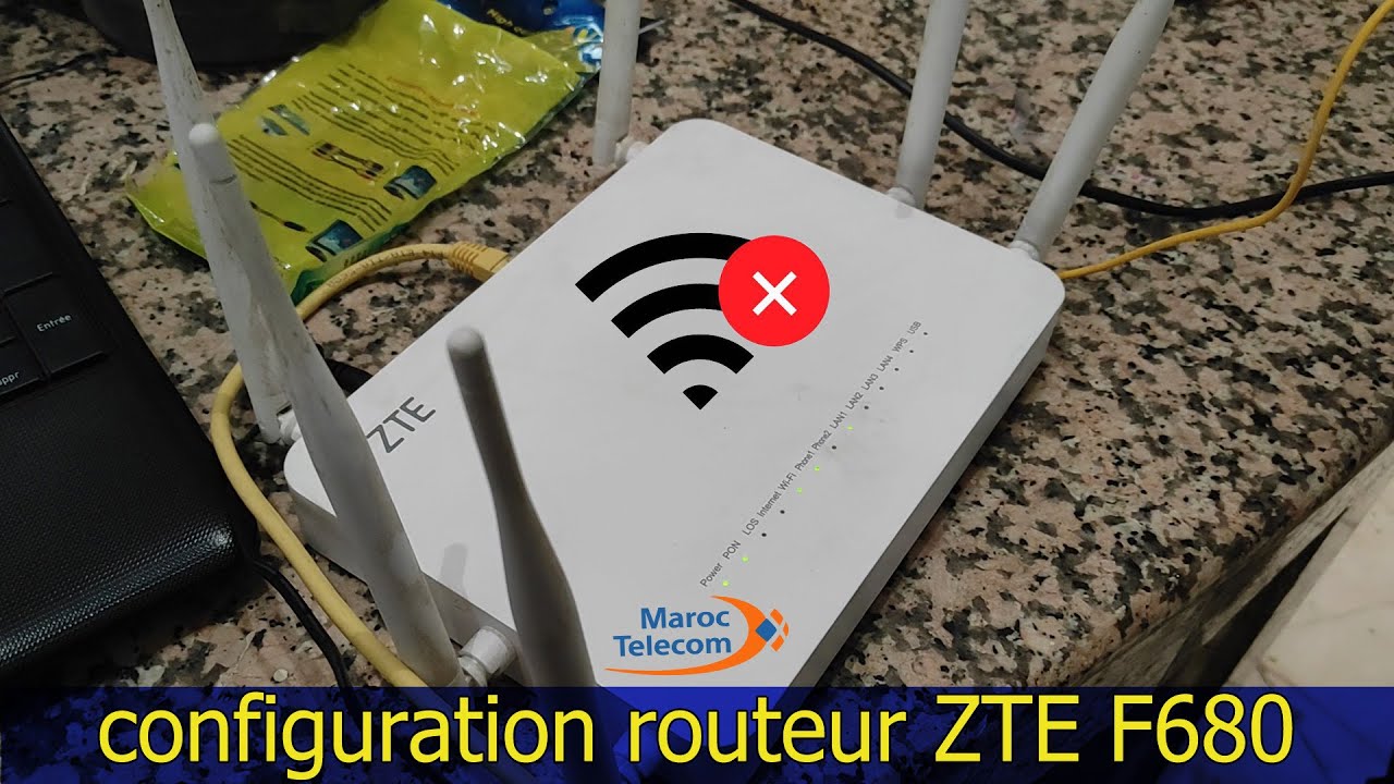 حل مشكل عدم إتصال روتر zte f680 وضبط كل الإعدادات configuration router wifi zte f680 fiber optique