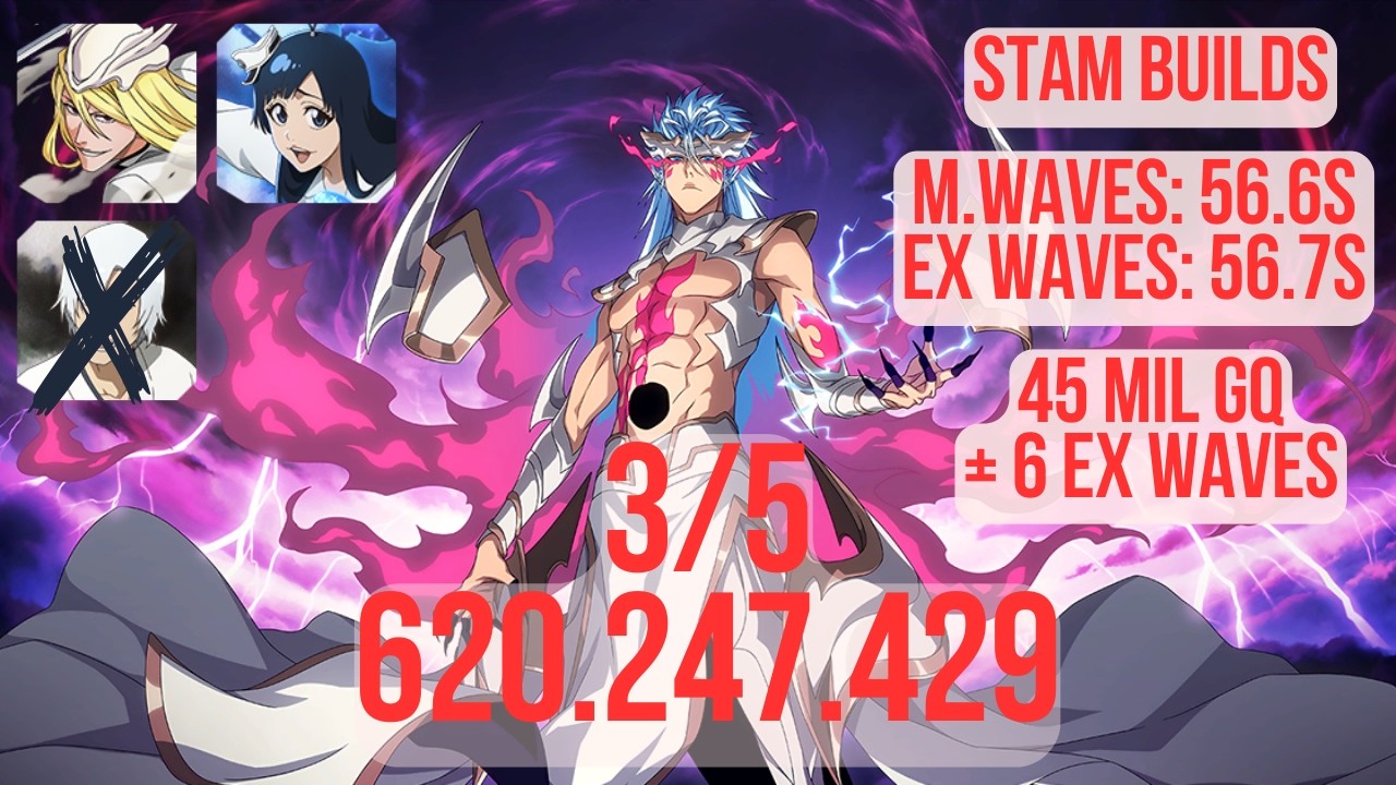 620.247.429 - 3/5 11th Anni Grimmjow - Melee Espada - Bleach Brave Souls