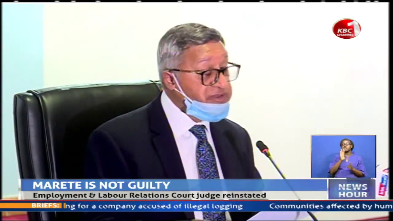 Employment and Labour Court Judge Njagi Marete reinstated