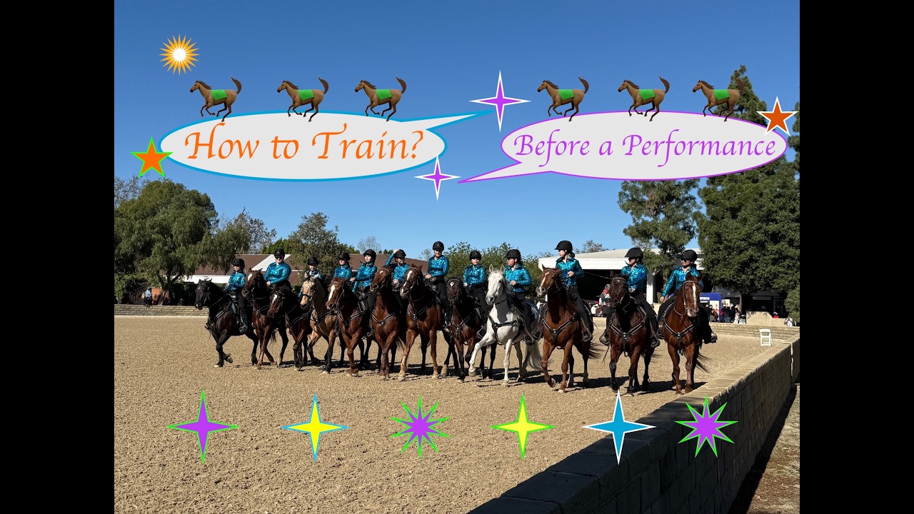 How Does a Female Equestrian team Train Before a Performance ?|表演前，女子马术队如何训练?|#new |