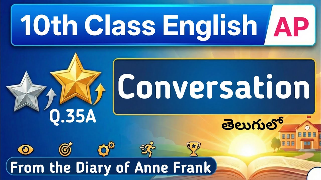 Q35A Conversation From the Diary of Anne Frank AP Class 10 English Section C Creative Expressions