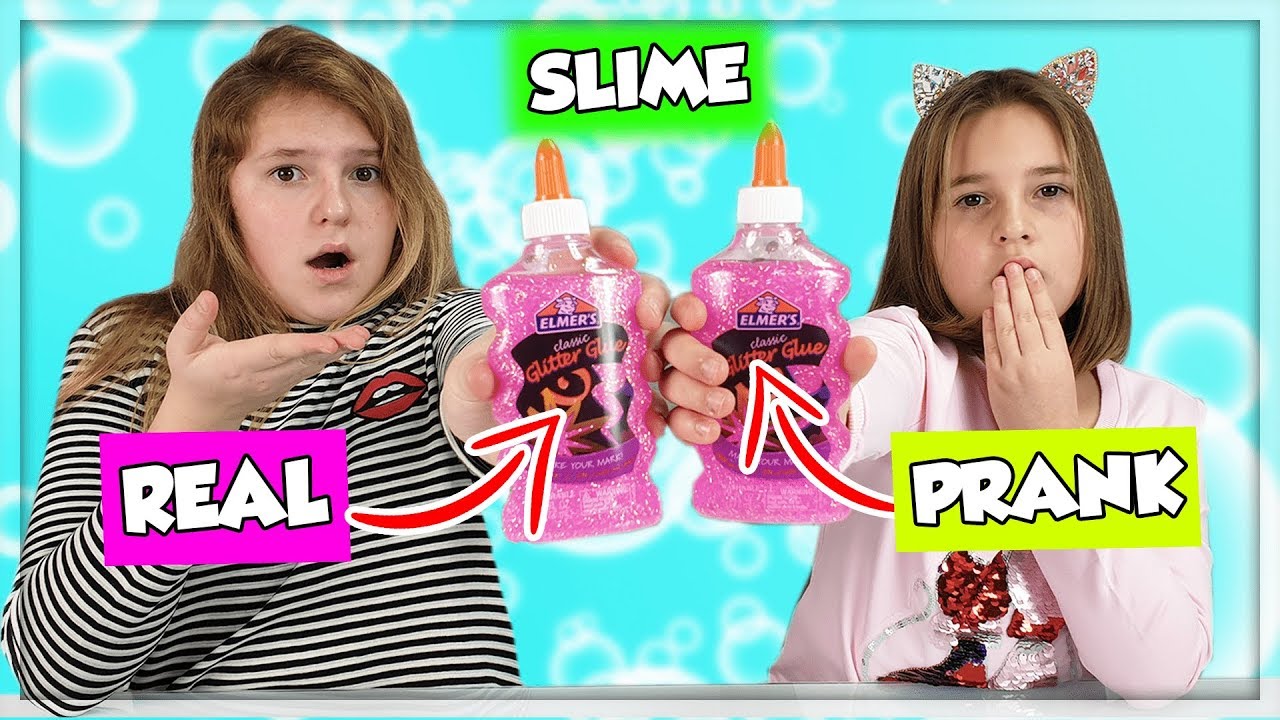 REAL vs PRANK SLIME CHALLENGE ! en français