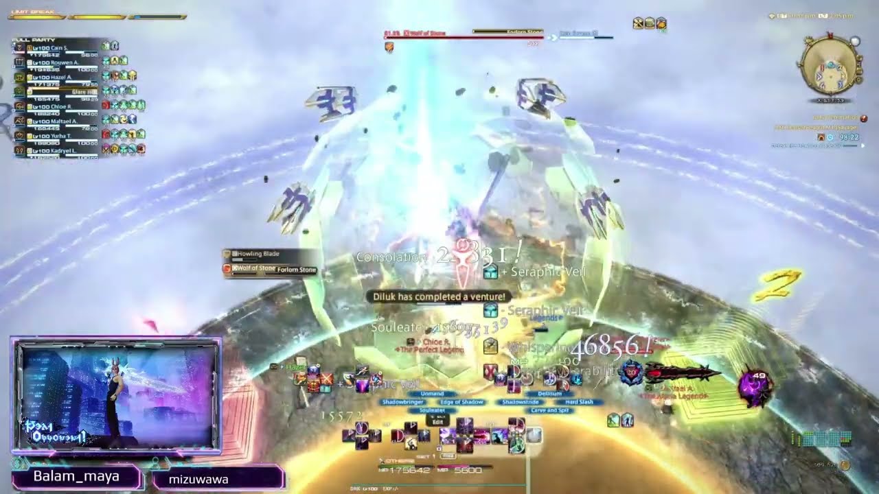 FFXIV - First M8S Clear - AAC Crusierweight M4 (Savage) - DRK OT POV