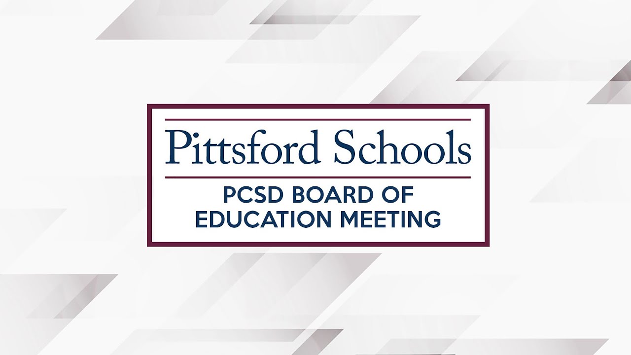 Pittsford Board of Education Meeting - September 9, 2025