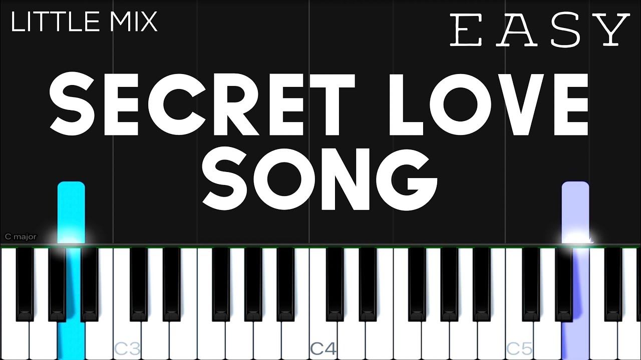 Little Mix - Secret Love Song ft. Jason Derulo | EASY Piano Tutorial