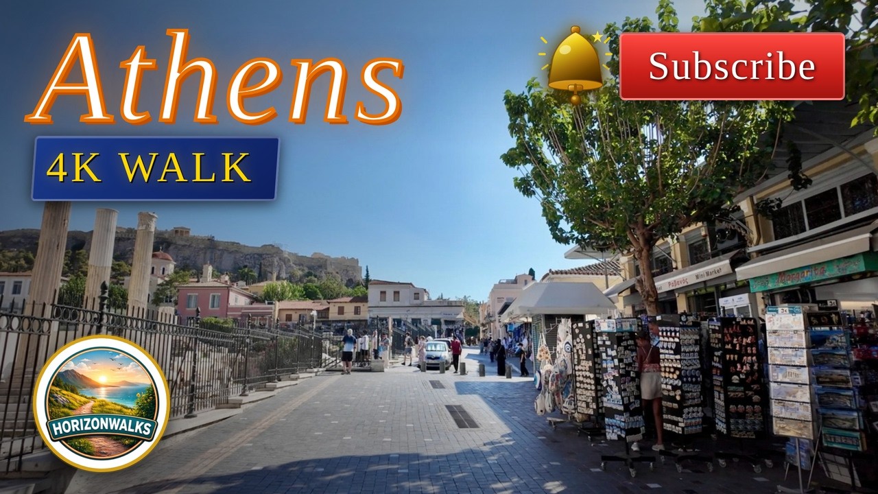 Athens - Explore Monastiraki Square - 4k
