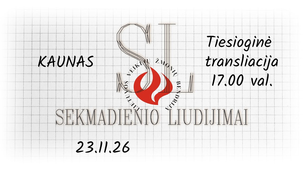 Sekmadienio liudijimai | Tiesioginė transliacija | Kaunas 23.11.26 1S9E