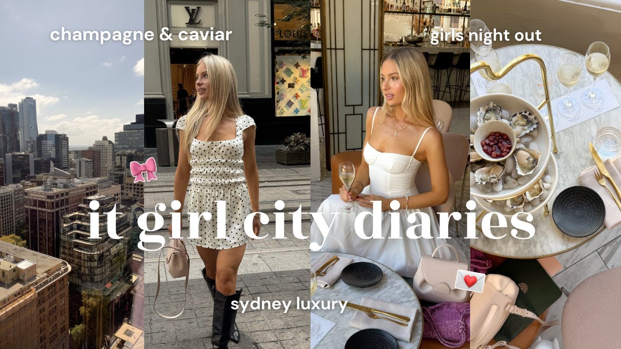 IT GIRL VLOG ♡ luxury girls trip in sydney, champagne & caviar tasting, glamorous nights out