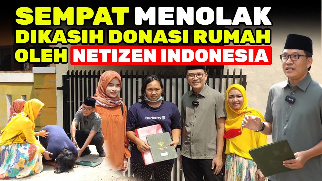 KOK ADA YA ORANG SEPERTI INI❓PENJUAL ES TEBU SEMPAT MENOLAK DIKASIH RUMAH OLEH NETIZEN INDONESIA !!!