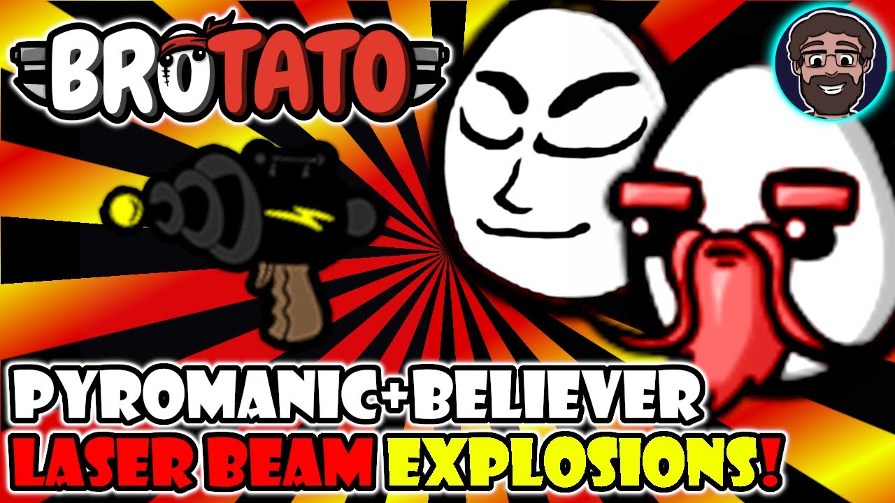 Negatives Become POSITIVES! Laser Explosions!!! | Brotato Modded