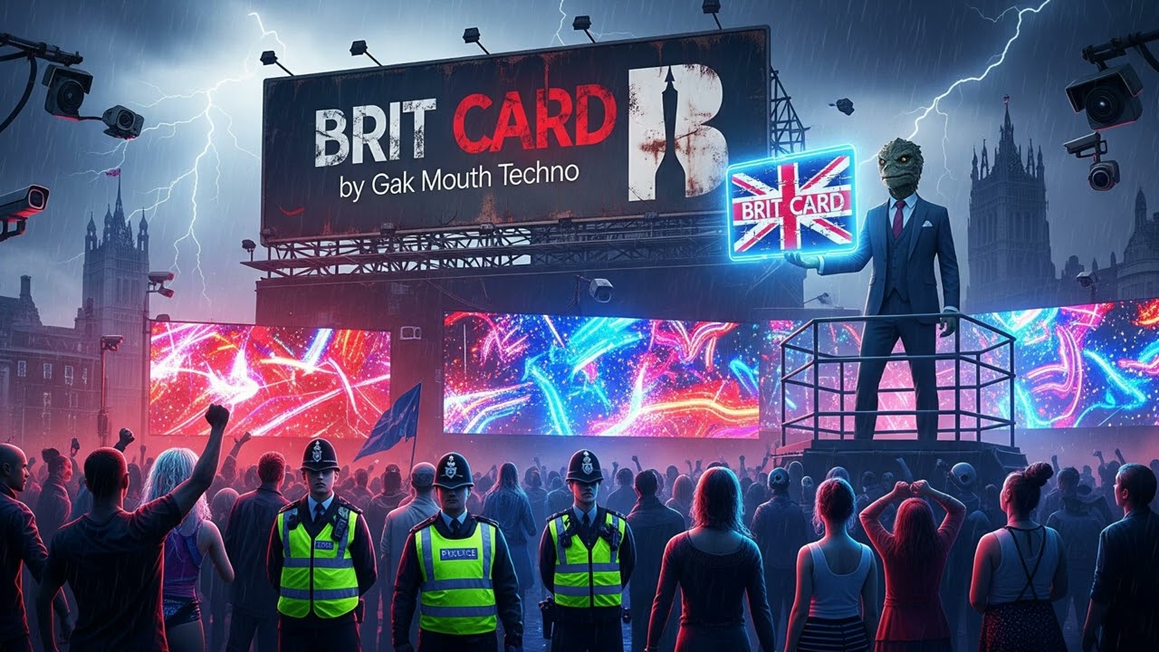 BRIT CARD (160 BPM PSYTRANCE REMIX) | UK Hard Techno meets Psytrance Chaos | GAK MOUTH TECHNO