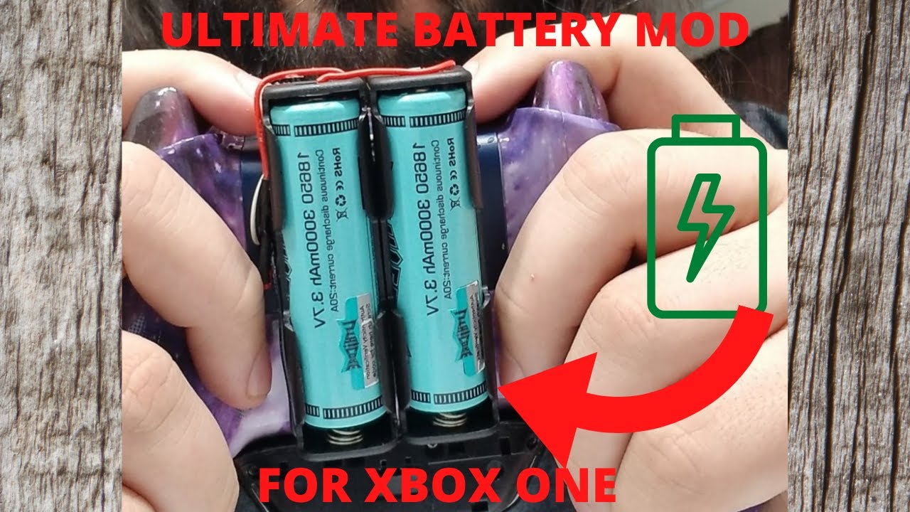 ULTIMATE battery pack mod for Xbox one using two 18650 cells!