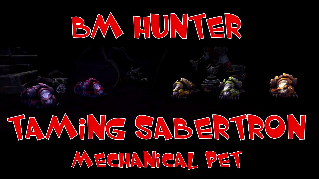 WoW Battle for Azeroth - BM Hunter - Tamable Sabertron mechanical pet