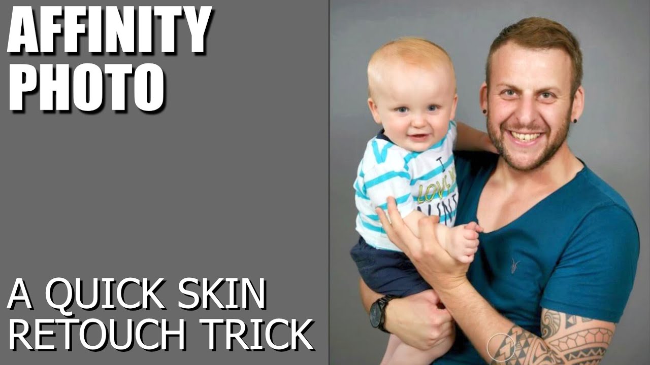 Affinity Photo - A Quick Skin Retouch Trick Using High Pass Dodge and Burn