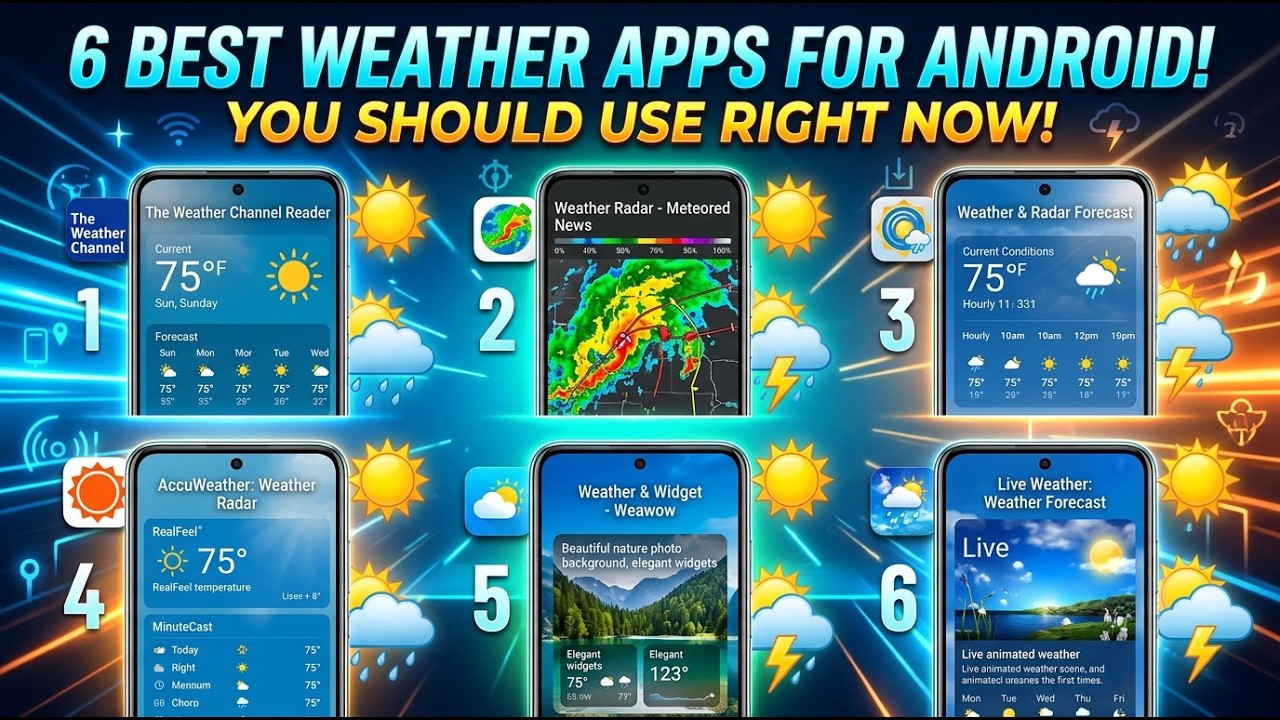 6 Best Weather Apps for Android You Should Use Right Now (2026 Update!)