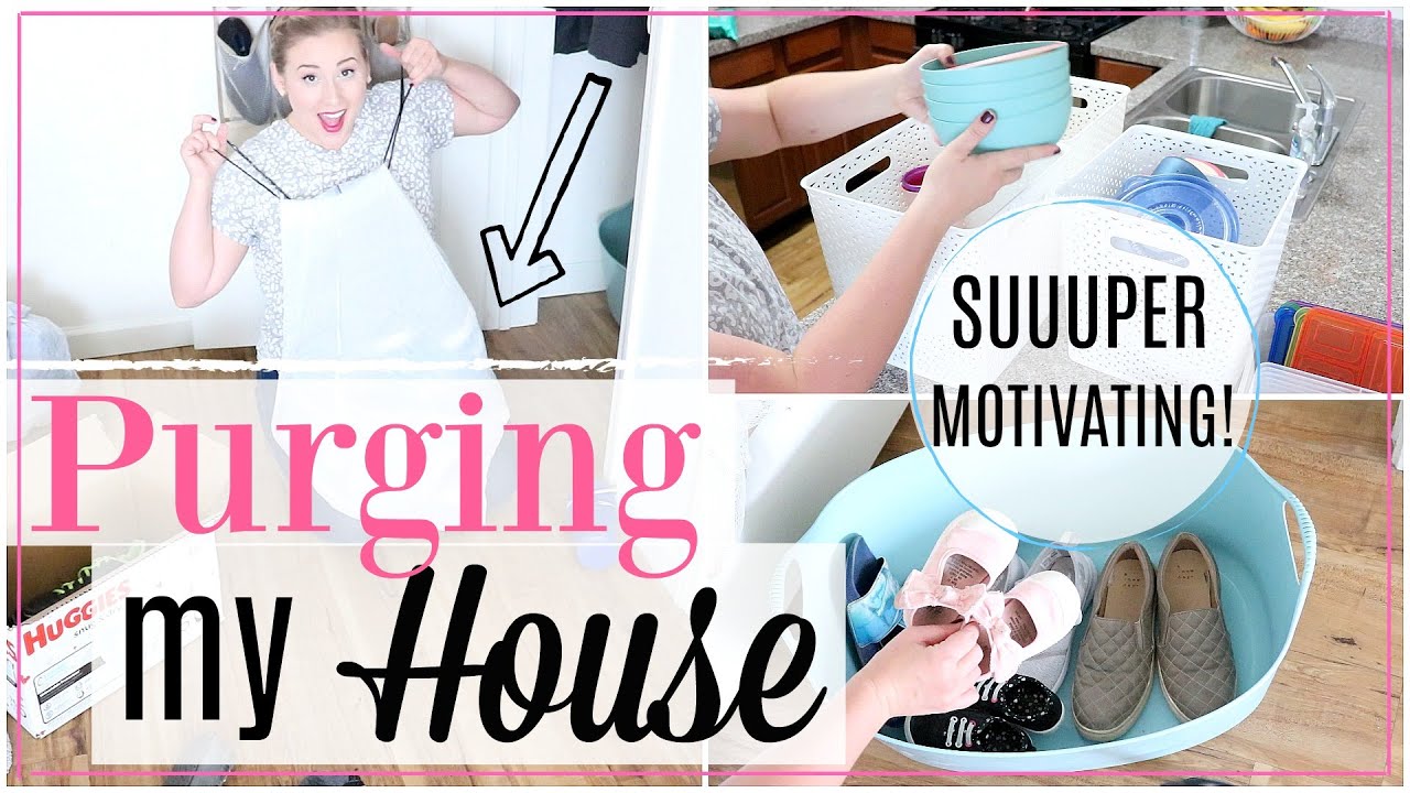 PURGING MY HOUSE| DECLUTTER WITH ME!