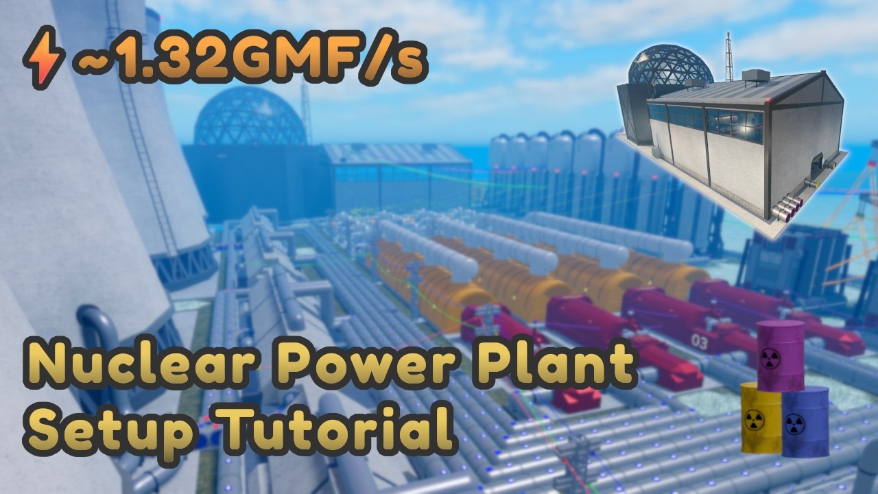 Nuclear Power Plant Setup Tutorial | Industrialist Roblox