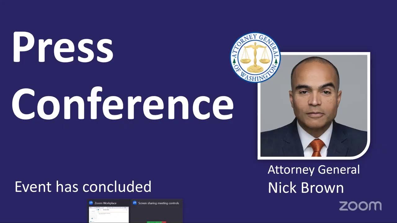 Washington AG General Media Availability