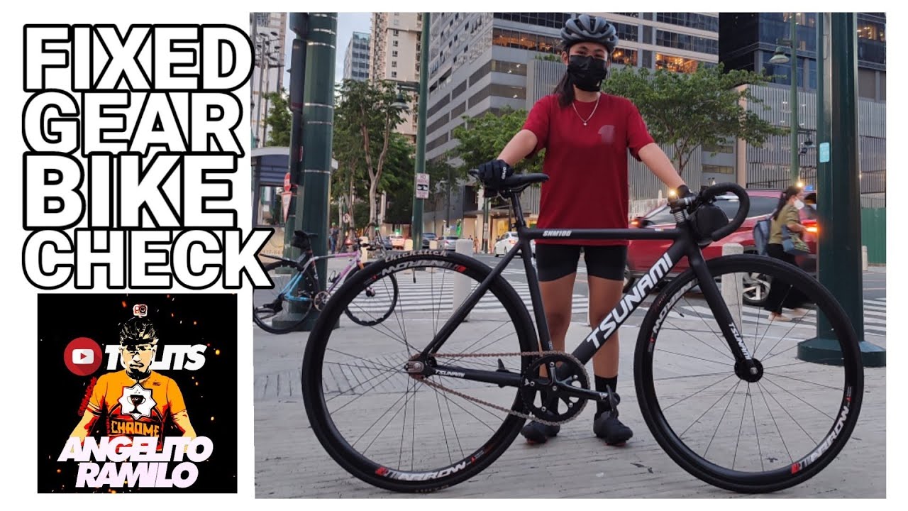BIKE CHECK: TSUNAMI SNM100 2022 MODEL FIXEDGEAR BIKE VLOG BY ANGELITO RAMILO