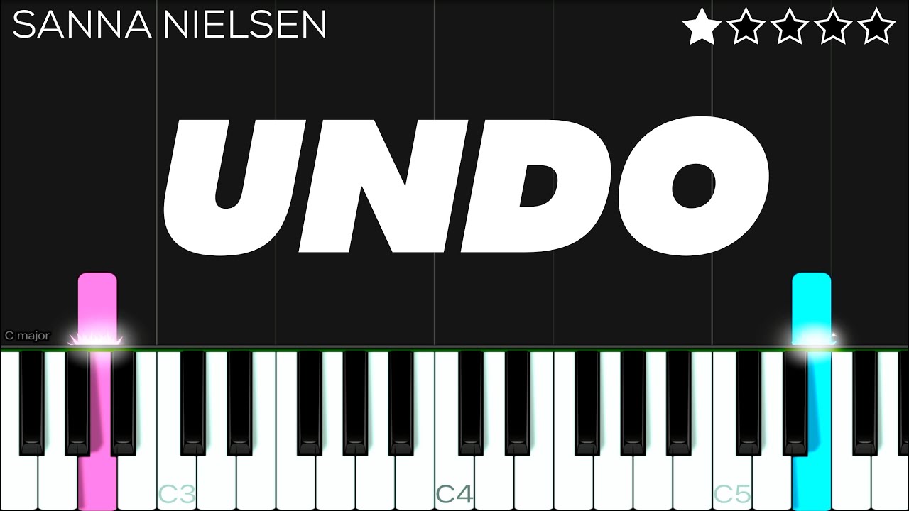 Sanna Nielsen - Undo | EASY Piano Tutorial