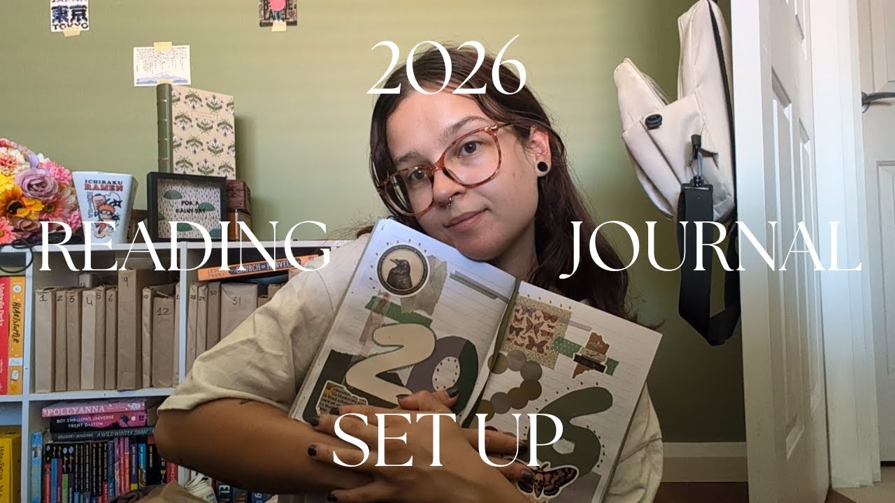 Set up my 2026 reading journal with me