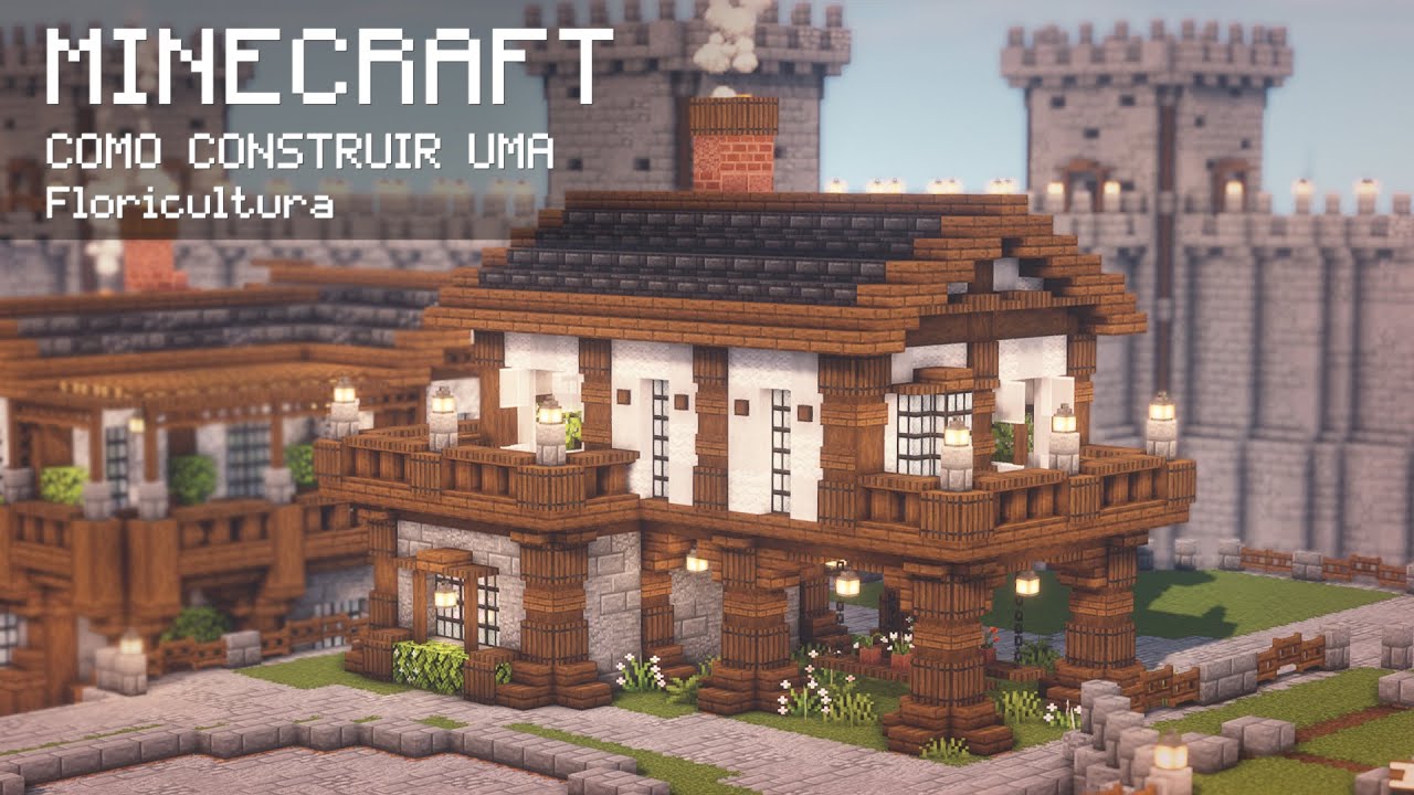⛏️ Minecraft | 🏰 Cidade Medieval | Como Fazer Uma Floricultura 🌸