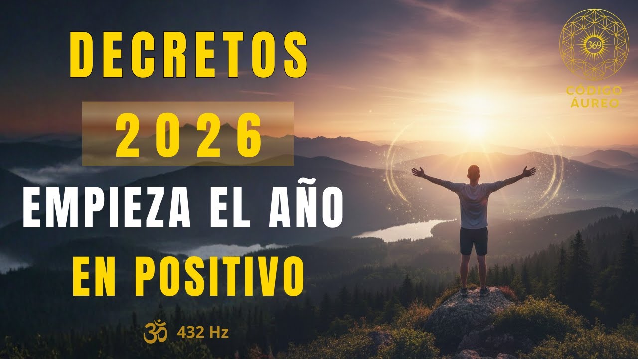 DECRETOS 2026: Afirmaciones Poderosas para EMPEZAR el AÑO en POSITIVO 🧘‍♂️ (Frecuencia 432 Hz)