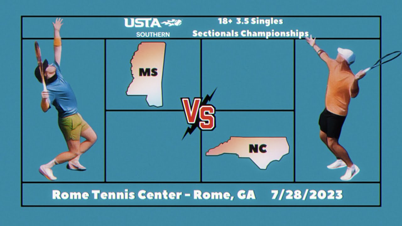 USTA 3.5 Sectionals Championships - Match #2 (MS v NC - Singles Court #1)