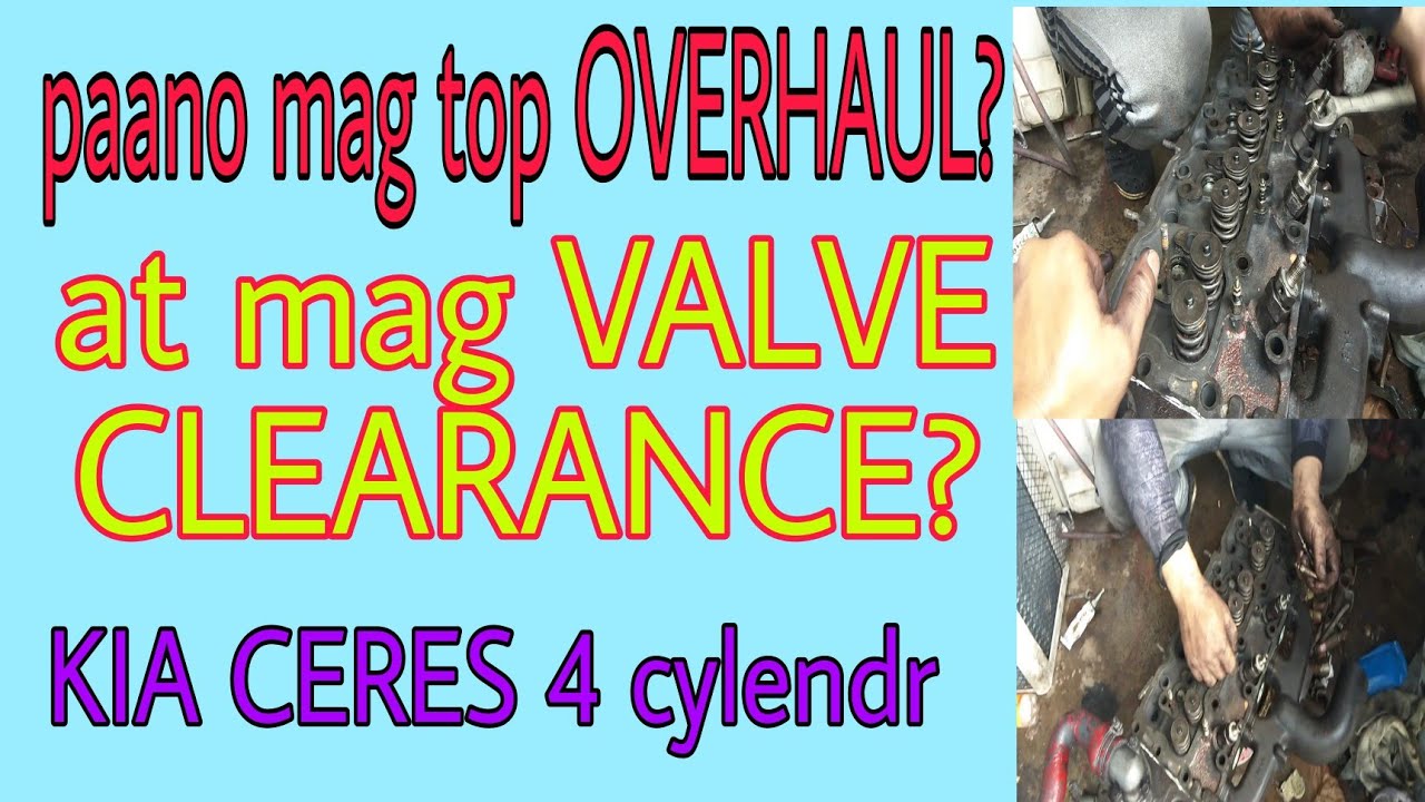 paanu mag top over haul at mag valve clearance,#KIA CERES nag overheat.