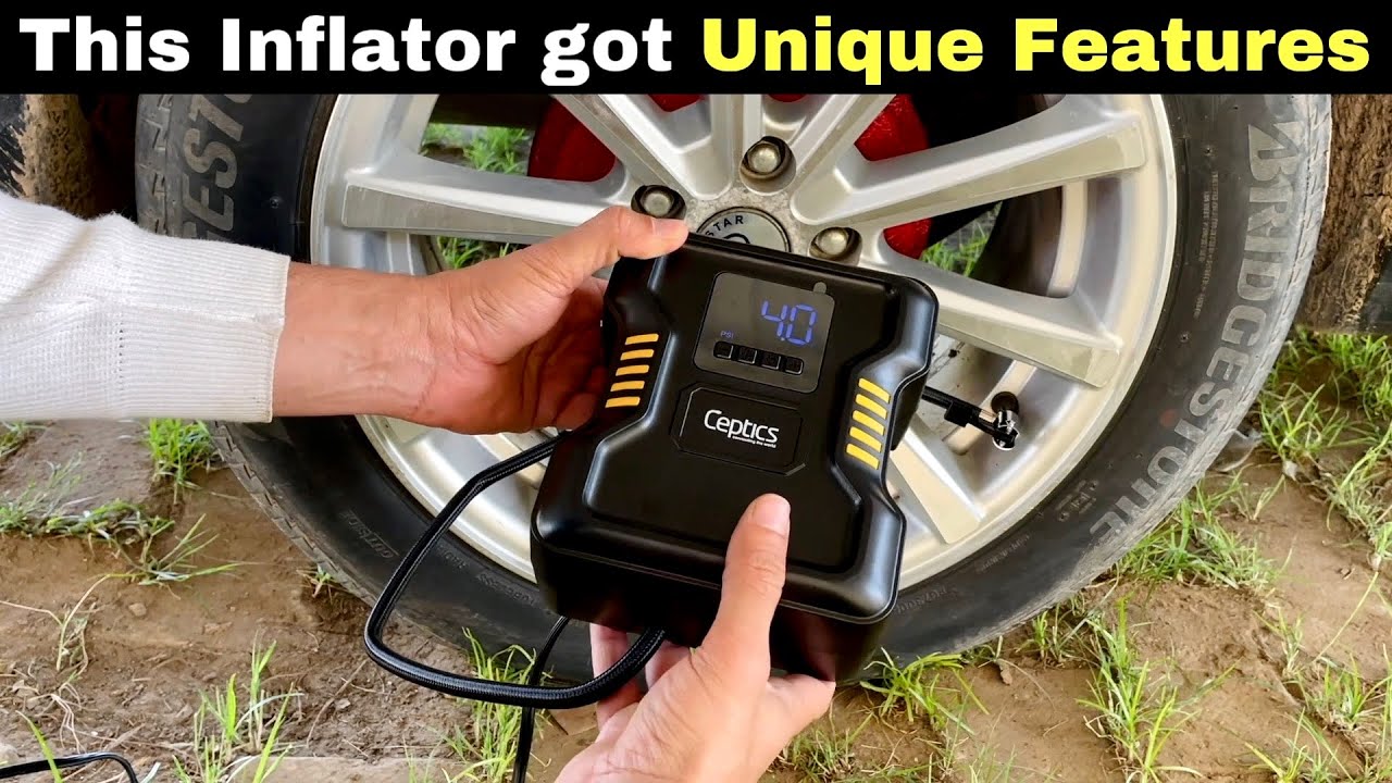 Tyre Inflator ka ye Unique Feature 🔥 to aaj tak nahi dekha 🤩 Ceptics Portable Tyre Inflator