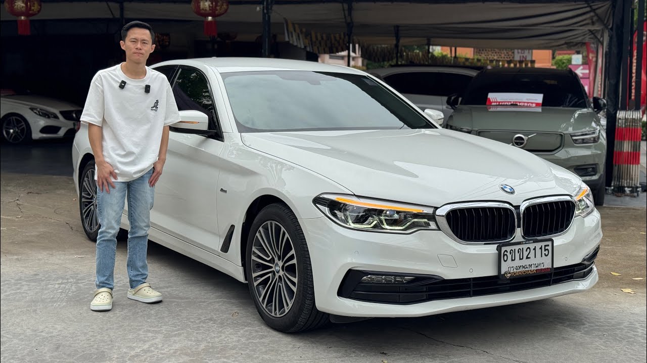 🚘BMW SERIES5 520d SPORT LINE G30 2017 สีขาว ดีเซล✅ราคา 1,099,000 บาท🛣️ไมล์ 90,000 กม.
