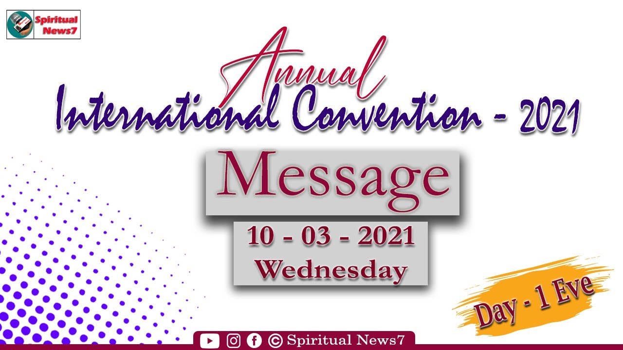 TPM INTERNATIONAL CONVENTION 2021 | DAY 1| The Pentecostal Mission Spiritual News7