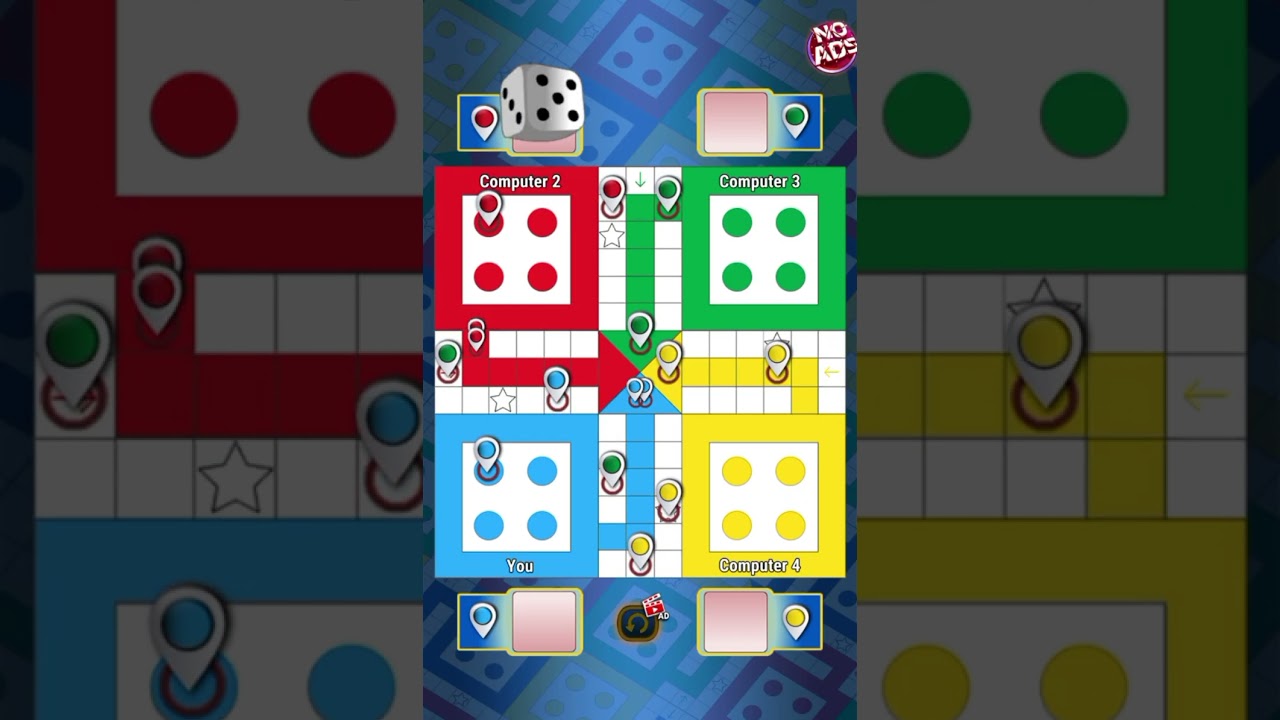 Ludo game in 4 players | Ludo gameplay 🔥#ludo #ludoking #shorts 