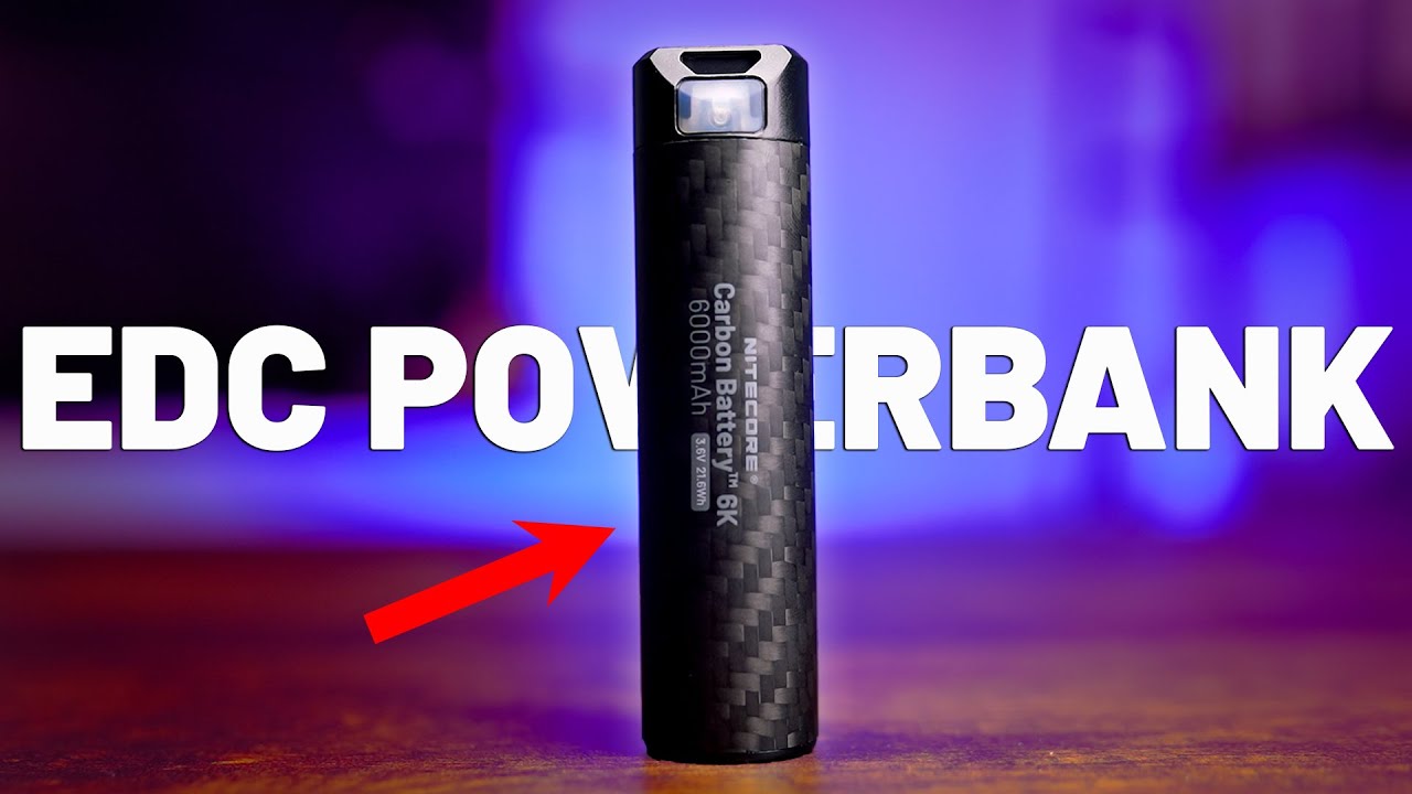 Внешний аккумулятор EDC | Аккумулятор Nitecore Carbon 6K и удлинитель времени работы для налобных...