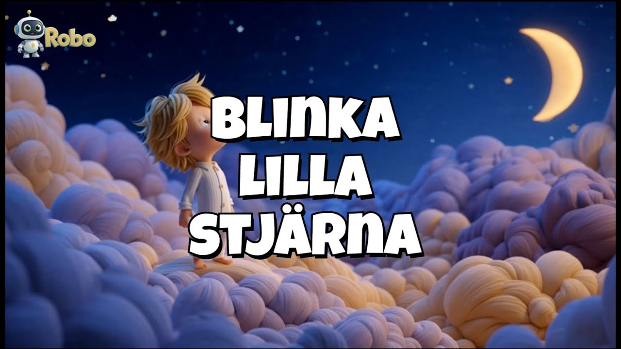 ✨ Blinka lilla stjärna – Barnsång på svenska | Swedish Kids Song | Robo Music