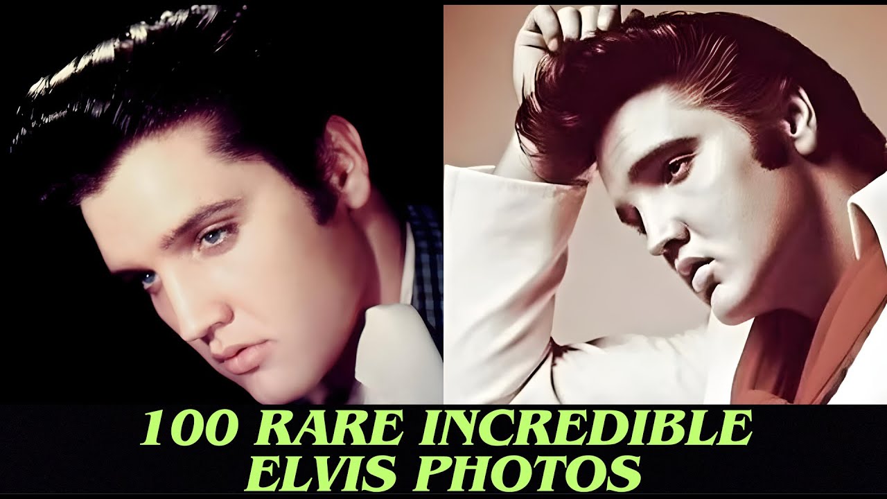 100 Rare Incredible Elvis Presley Photos.Music Composed And Recorded By Me.