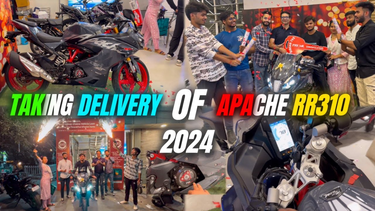 Taking Delivery of Apache RR310: First Look at the 2024 TVS Apache RR310!😍 #apacherr310 #rr310