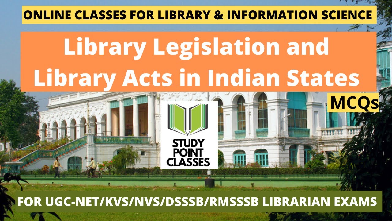 Library Legislations & Acts in India || MCQs || #studypointclasses #libraryscience #LIS