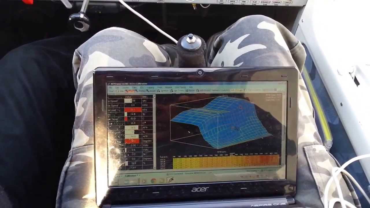 test PLRACING AEM fuel injection P92 ULM