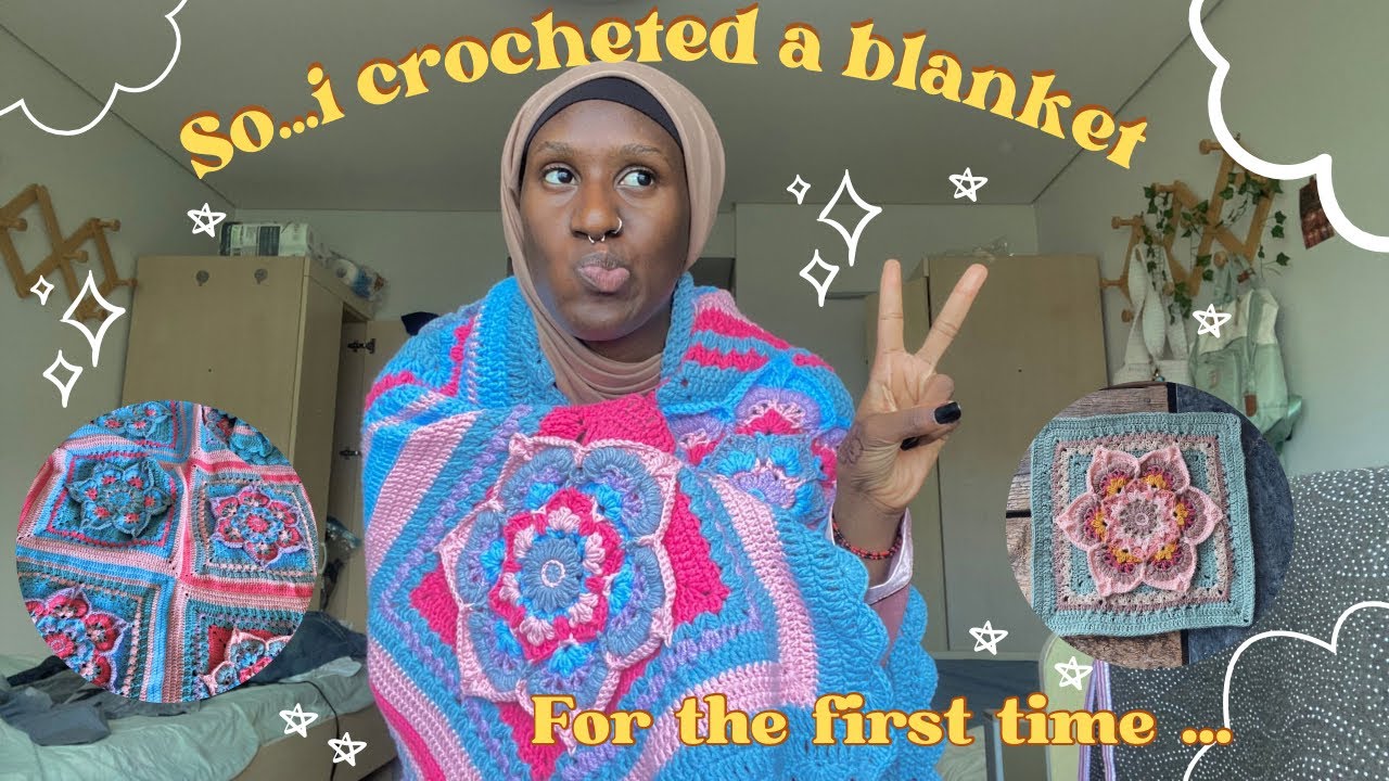 I crocheted a BLANKET for the FIRST time…it was brutal *•*[eng.sub]