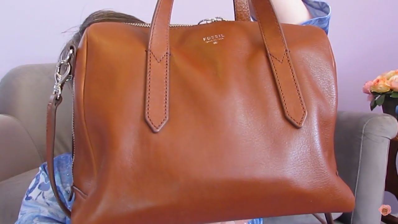 What’s in my purse??  New Fossil Sydney Satchel!!