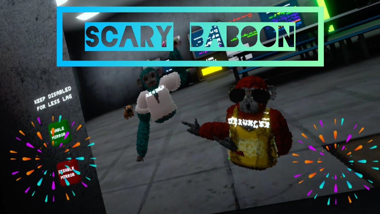 JUGANDO A SCARY BABOON EN EL MAPA DE BACKROOMS CON DANI