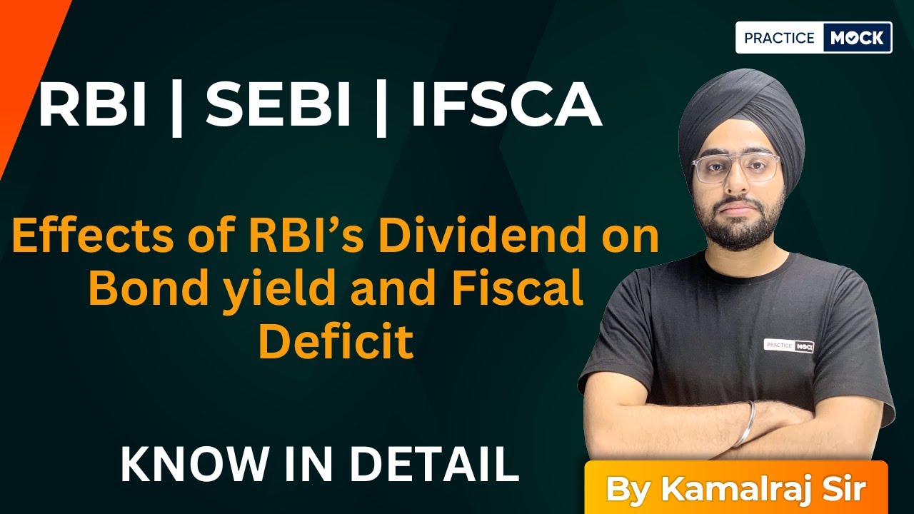 RBI Dividend | Bond Yield | Fiscal Deficit | Know in detail | PracticeMock | By Kamalraj Sir