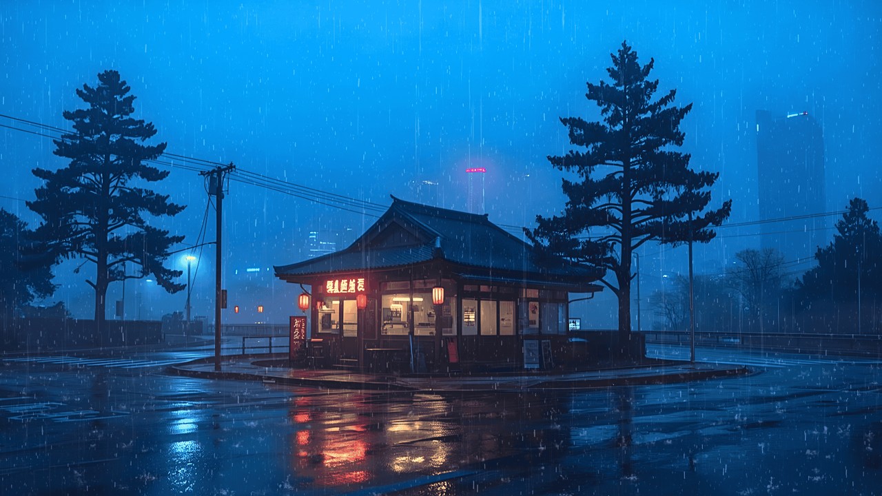 80s Rainy Nights In Tokyo 🌧️ Lofi Music for Sleep, Relax, Work & Study