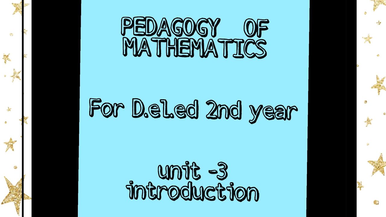 Practical arithmetic and statistics || unit 3  || Pedagogy Of Mathematics