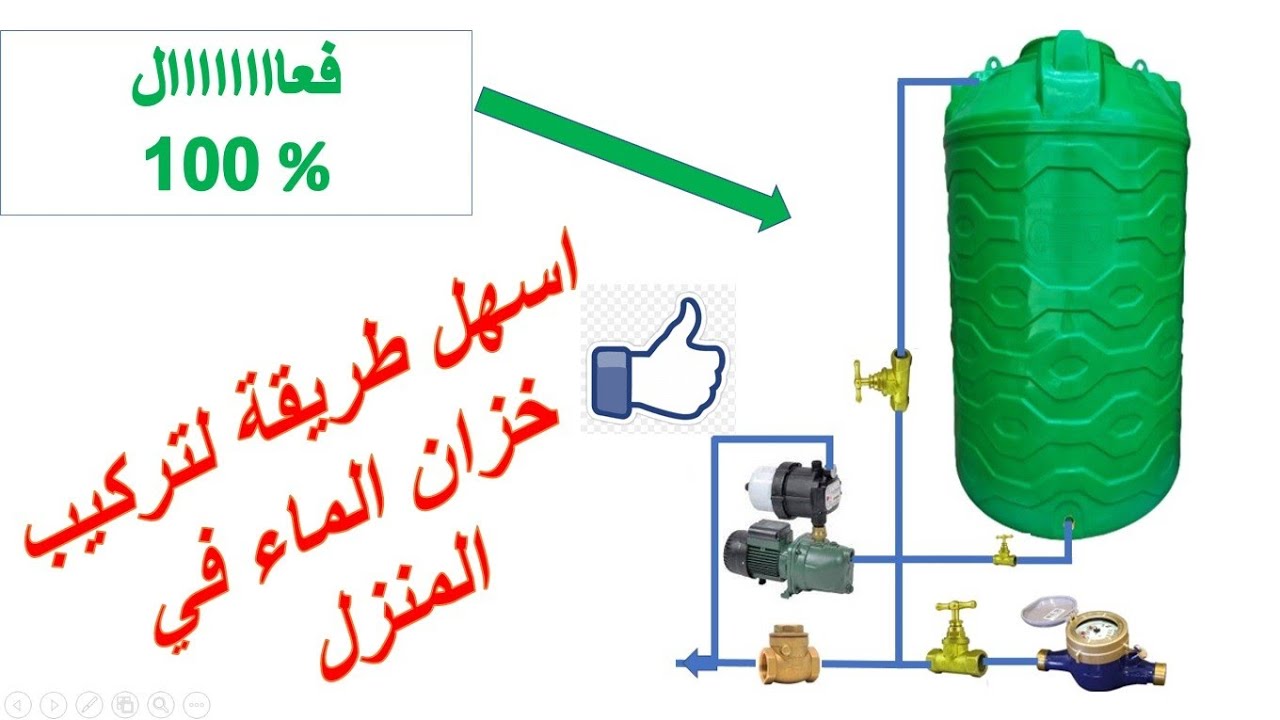 installation montage citerne ou réservoir d'eau  قم بتركيب خزان الماء في المنزل بنفسك