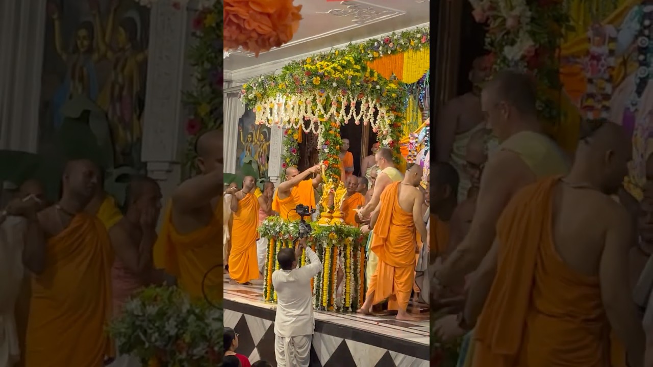 radha ashtami Abhishek 2025 in mayapur | ISKCON MAYAPUR RADHA ASHTAMI  #radheradhe #abhishek #iskcon
