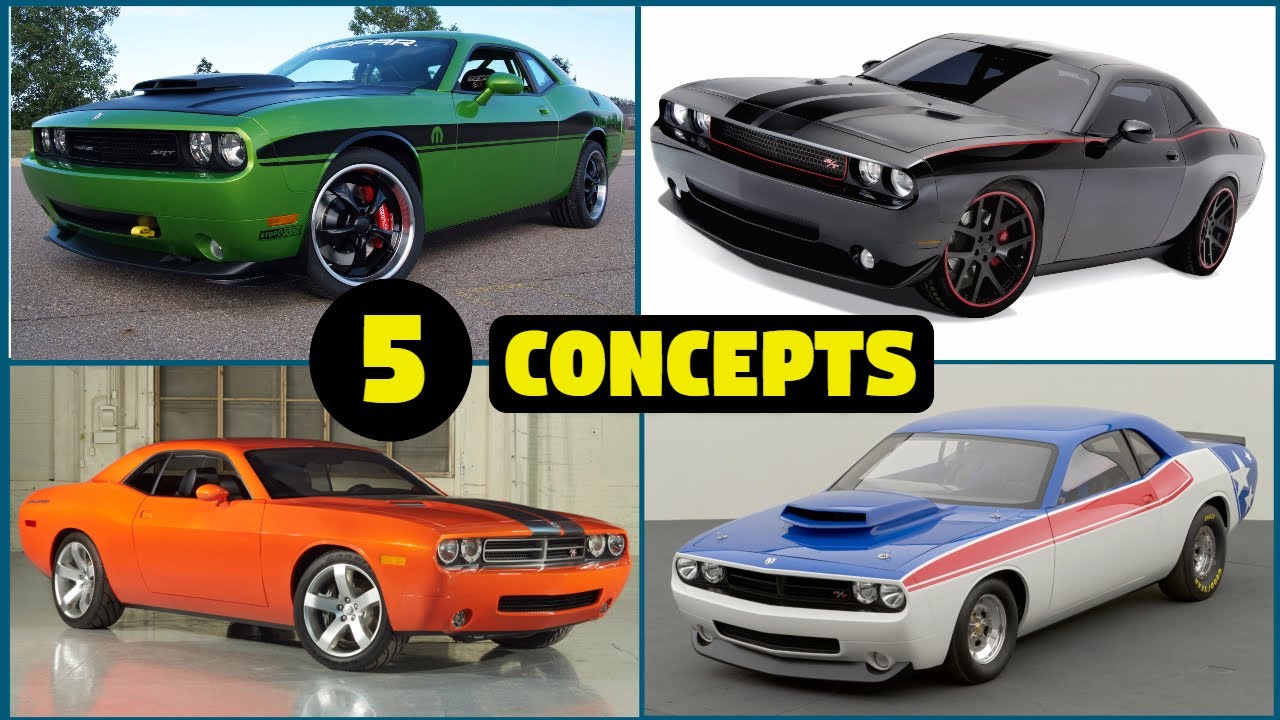 5 Dodge Challenger Concept Cars You Didn't Know About! - PART 1!