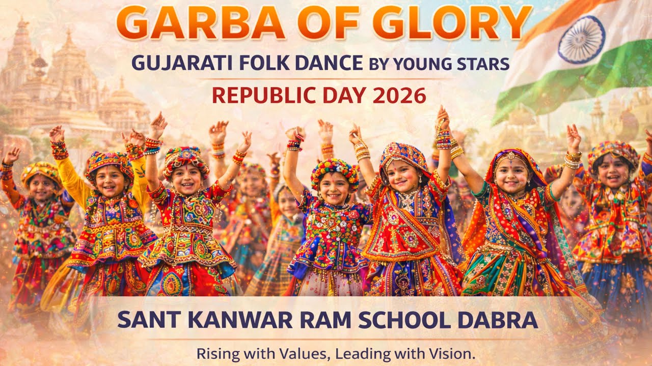 Pride of Gujarat, Soul of India✨| Power-Packed Gujarati Dance | Republic Day 2026 | SKR School Dabra